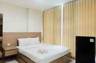 Bedroom Cozy Studio Room Apartment at Brooklyn Alam Sutera By Travelio