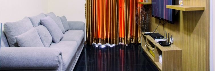 Lobby 2BR Modern at The Wave Epicentrum Apartment near Kuningan By Travelio