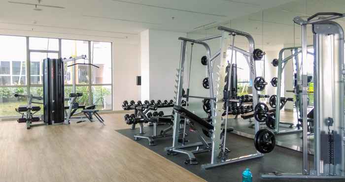 Fitness Center 2BR Wonderful at Gold Coast Apartment Pantai Indah Kapuk By Travelio