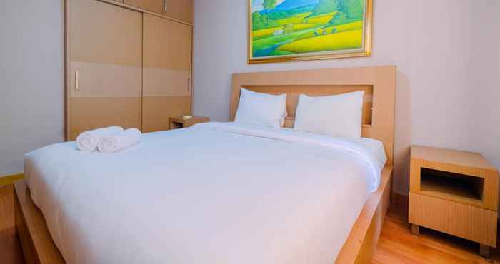 Bedroom 2BR Comfy at Mediterania Marina Ancol Apartment By Travelio