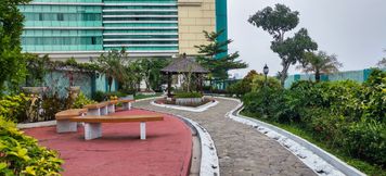 Lobby 5 1BR Elegant and Comfy Green Central City Apartment By Travelio