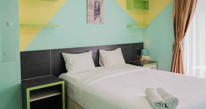 Kamar Tidur 1BR Elegant and Comfy Green Central City Apartment By Travelio