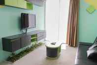 Lobby 1BR Elegant and Comfy Green Central City Apartment By Travelio