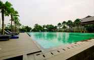 Swimming Pool 2 Studio Strategic Apartment at Capitol Park Residence By Travelio