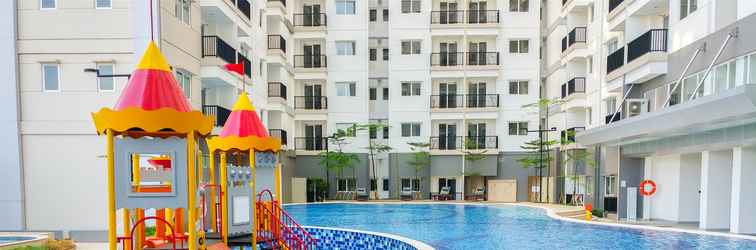 Sảnh chờ 2BR Modern at Signature Park Grande Apartment By Travelio