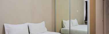 Bedroom 3 Studio Best Price Apartment at Tamansari Skylounge By Travelio