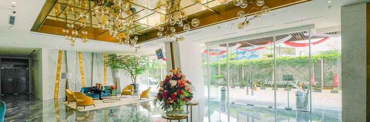 Lobby Minimalist Studio Room Menteng Park Apartment By Travelio