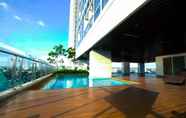 Swimming Pool 3 Minimalist Studio Room Menteng Park Apartment By Travelio