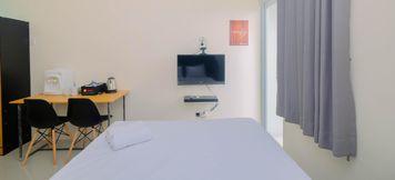 Bedroom 2 Studio Cozy Bogorienze Resort Apartment By Travelio