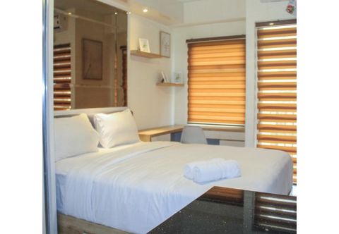 Kamar Tidur Studio Minimalist and Cozy Room at Ayodhya Apartment By Travelio