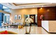 Lobby 2BR Spacious and Comfy Nifarro Park Apartment By Travelio