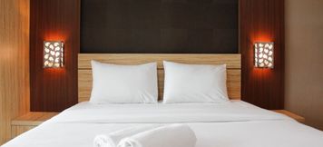 Bilik Tidur 6 Deluxe Studio room at La Grande Tamansari Apartment By Travelio