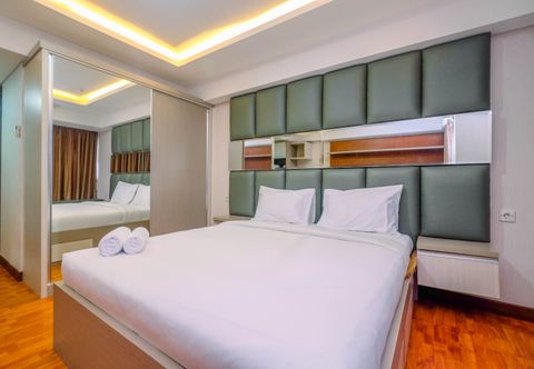 Bedroom Cozy Studio at H Residence Apartment near MT Haryono By Travelio