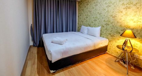 Bedroom 2 Simple 1 BR Apartment @ Casa Grande Residence Near Kota Kasablanka By Travelio