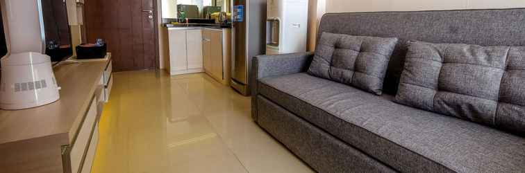 Lobby Homey Apartment 2 BR Northland Ancol Residence Near Ancol By Travelio