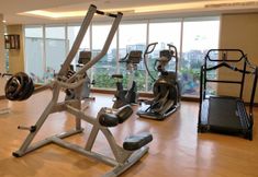 Fitness Center 4 New Furnished and Simple Studio Menteng Park Apartment By Travelio 