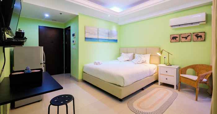 Bedroom Comfy and Cozy Studio Room Atria Residence Gading Serpong By Travelio