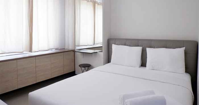 Bedroom Minimalist and Close to Pool Studio Apartment Sky Terrace at Daan Mogot Baru By Travelio
