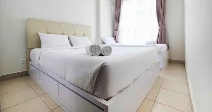 ห้องนอน Elegant and Comfy 1BR Saveria Apartment near ICE BSD By Travelio