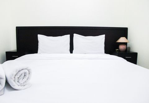 Bedroom Clean 2BR Mediterania Palace Kemayoran Apartment By Travelio