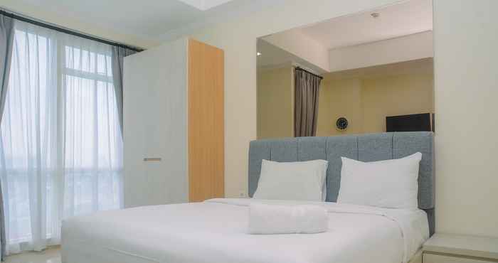 Bedroom Pleasant and Simply Studio Apartment at Menteng Park By Travelio