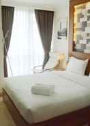 BEDROOM Warm and Clean Studio Menteng Park Apartment By Travelio