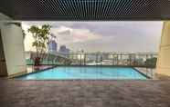 Swimming Pool 2 Warm and Clean Studio Menteng Park Apartment By Travelio