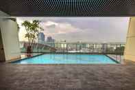 Swimming Pool Warm and Clean Studio Menteng Park Apartment By Travelio