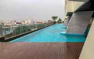Swimming Pool 3 Warm and Clean Studio Menteng Park Apartment By Travelio