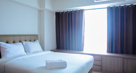 Kamar Tidur 2 Cozy and Homey 1BR H Residence Apartment near MT Haryono By Travelio