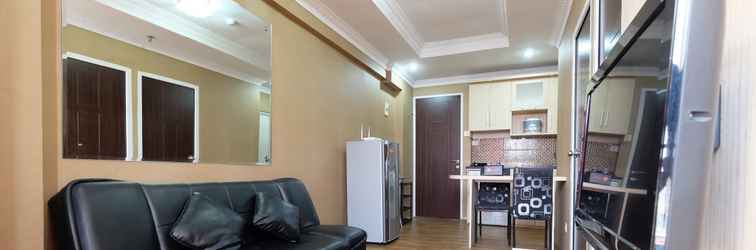 Lobby Relaxing and Pleasant 2BR with Pool View Mutiara Bekasi Apartment By Travelio