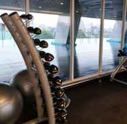 Fitness Center 4 Nice and Clean Studio Menteng Park Apartment By Travelio