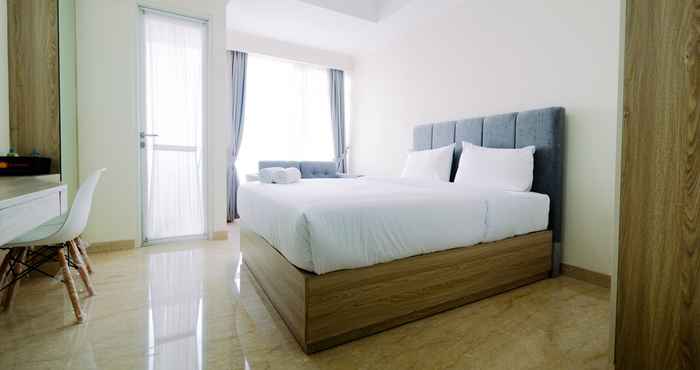 Bedroom Nice and Clean Studio Menteng Park Apartment By Travelio