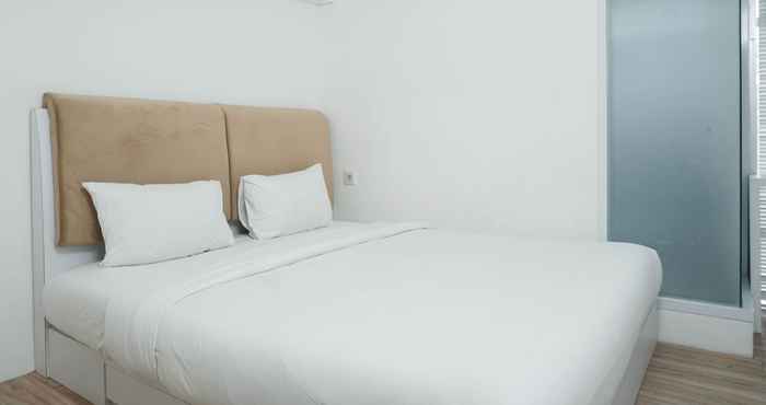 Bedroom Relaxing Style 1BR at Menteng Square Apartment By Travelio