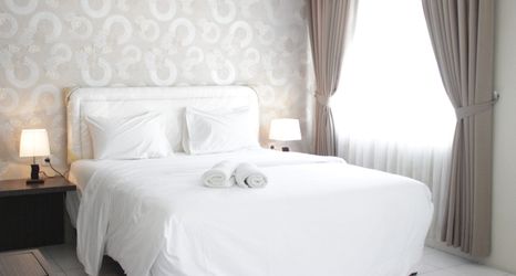 Kamar Tidur 2 Spacious Studio Apartment at The Jarrdin Cihampelas By Travelio