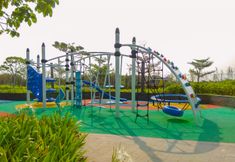 Entertainment Facility 5 Good View 1BR Apartment at Gold Coast PIK By Travelio