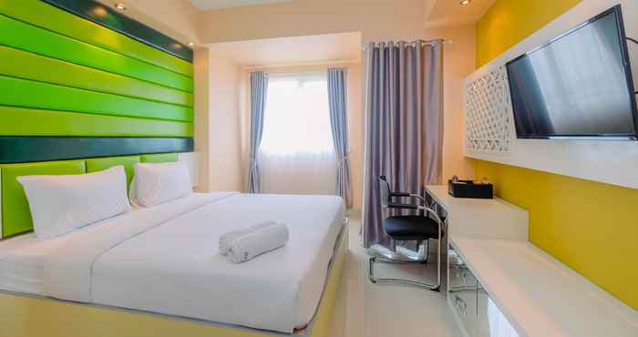 Bedroom Best Value Studio at The Oasis Apartment Cikarang By Travelio