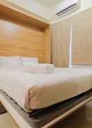 BEDROOM Modern Studio at Green Pramuka Apartment with Mall Access By Travelio