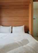 BEDROOM Near Shopping Mall 2BR at Green Pramuka City Apartment By Travelio