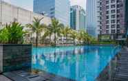 Swimming Pool 3 Stylish and Minimalist Studio at Tamansari Semanggi Apartment By Travelio