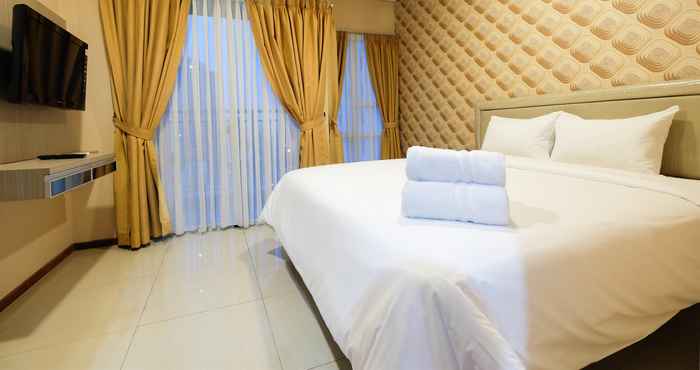 Kamar Tidur Pleasant 1BR Apartment Thamrin Residence By Travelio