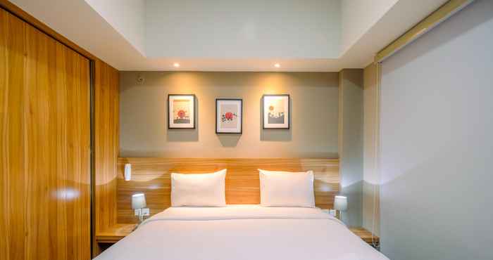 Kamar Tidur Spacious and Cozy Studio Apartment at Mustika Golf Residence By Travelio