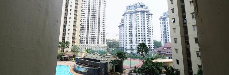 Lobby 2BR Apartment near JIEXPO at Mediterania Palace Kemayoran By Travelio