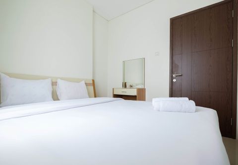 Bedroom 1BR Apartment at Northland Ancol Residence By Travelio