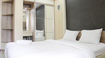 Bedroom 2 Minimalist and Cozy Studio Apartment at Gateway Ahmad Yani By Travelio