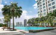 Swimming Pool 4 Modern and Exclusive 3BR Gandaria Heights Apartment By Travelio