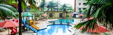 Swimming Pool 2 New Furnished & Comfy 2BR at Kebagusan City Apartment By Travelio
