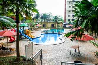 Swimming Pool 4 New Furnished & Comfy 2BR at Kebagusan City Apartment By Travelio