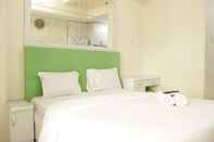 Bedroom Comfy Living Studio Apartment at Tamansari Panoramic By Travelio