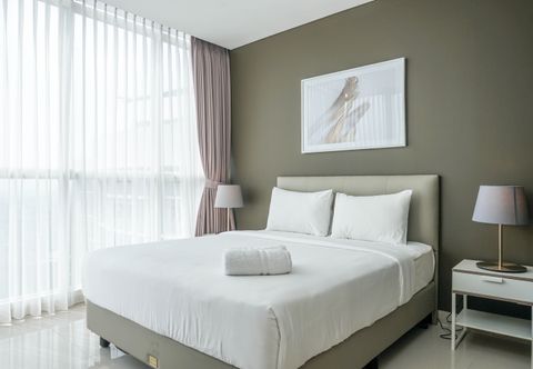 Kamar Tidur Exquisite 3BR Apartment at Ciputra International Residence By Travelio